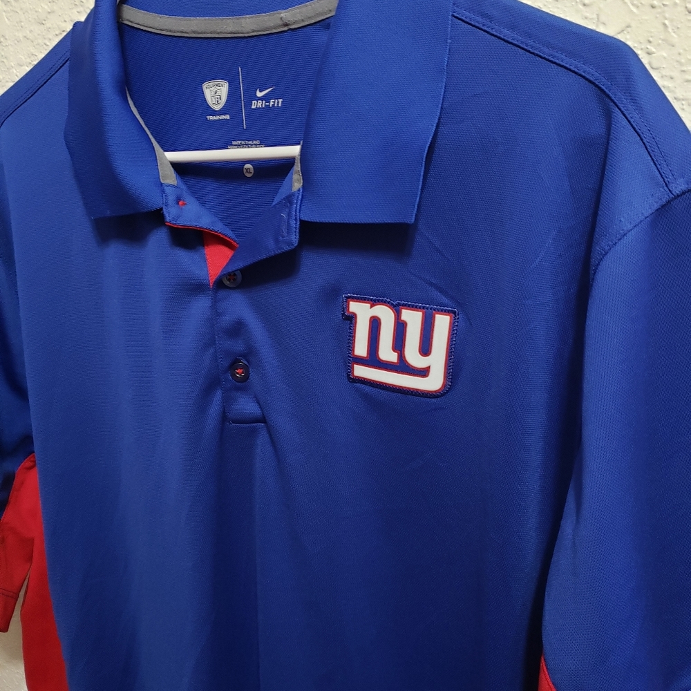 NFL New York Giants Nike Collared DriFit Size Large
